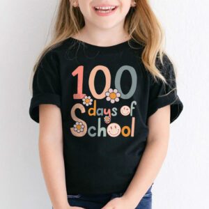 Groovy 100th Day Student Cute Boys Girls 100 Days Of School T Shirt 2 2