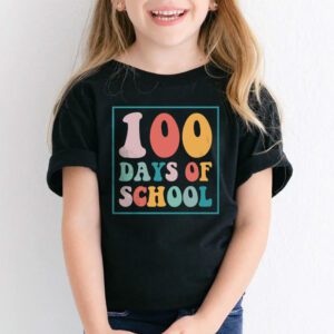 Groovy 100th Day Student Cute Boys Girls 100 Days Of School T Shirt 2 3