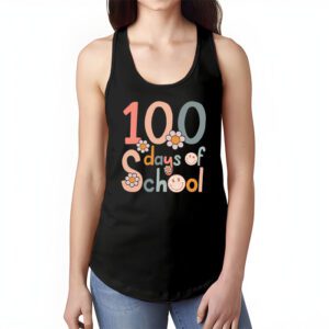 Groovy 100th Day Student Cute Boys Girls 100 Days Of School Tank Top 1 2