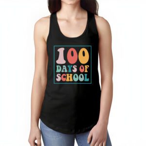 Groovy 100th Day Student Cute Boys Girls 100 Days Of School Tank Top 1 3