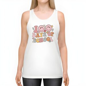 Groovy 100th Day Student Cute Boys Girls 100 Days Of School Tank Top 2