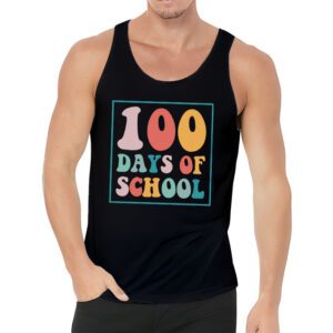 Groovy 100th Day Student Cute Boys Girls 100 Days Of School Tank Top 3 3