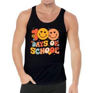 Groovy 100th Day Student Cute Boys Girls 100 Days Of School Tank Top 3 4