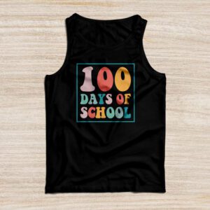 Groovy 100th Day Student Cute Boys Girls 100 Days Of School Tank Top