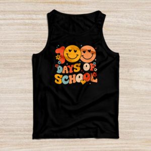 Groovy 100th Day Student Cute Boys Girls 100 Days Of School Tank Top