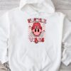 Groovy Checkered Valentine Vibes Valentines Day Girls Womens Hoodie