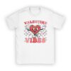 Groovy Checkered Valentine Vibes Valentines Day Girls Womens T-Shirt