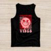 Groovy Checkered Valentine Vibes Valentines Day Girls Womens Tank Top