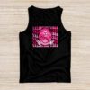 Groovy Checkered Valentine Vibes Valentines Day Girls Womens Tank Top