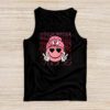 Groovy Checkered Valentine Vibes Valentines Day Girls Womens Tank Top