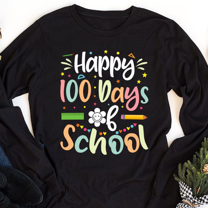 Groovy-Teacher-Student-100th-Day-Of-School-Happy-100-Days-Longsleeve-Tee-1 Groovy Teacher Student 100th Day Of School Happy 100 Days Longsleeve Tee 1 4