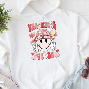 Groovy Valentine Vibes Valentines Day Shirts For Girl Womens Hoodie 1 2