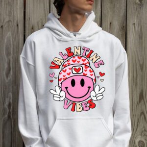 Groovy Valentine Vibes Valentines Day Shirts For Girl Womens Hoodie 2