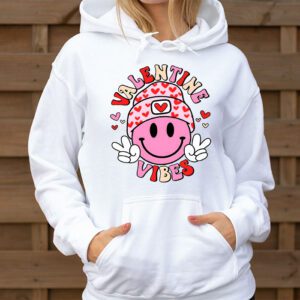 Groovy Valentine Vibes Valentines Day Shirts For Girl Womens Hoodie 3