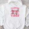 Groovy Valentine Vibes Valentines Day Shirts For Girl Womens Hoodie