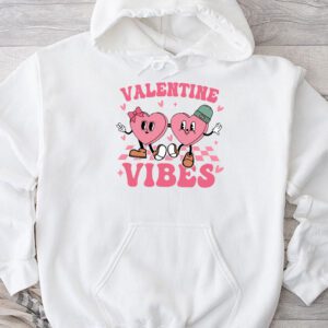 Groovy Valentine Vibes Valentines Day Shirts For Girl Womens Hoodie