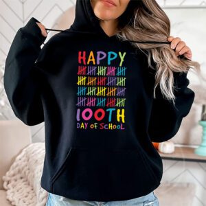 Happy 100 Days Of School Funny Teacher Women Kids Gifts Hoodie 1 2