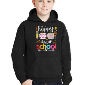 Happy 100 Days Of School Funny Teacher Women Kids Gifts Hoodie 2