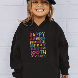 Happy 100 Days Of School Funny Teacher Women Kids Gifts Hoodie 3 2