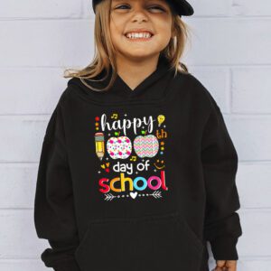 Happy 100 Days Of School Funny Teacher Women Kids Gifts Hoodie 3