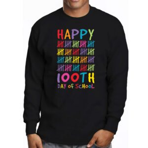 Happy 100 Days Of School Funny Teacher Women Kids Gifts Longsleeve Tee 3 2