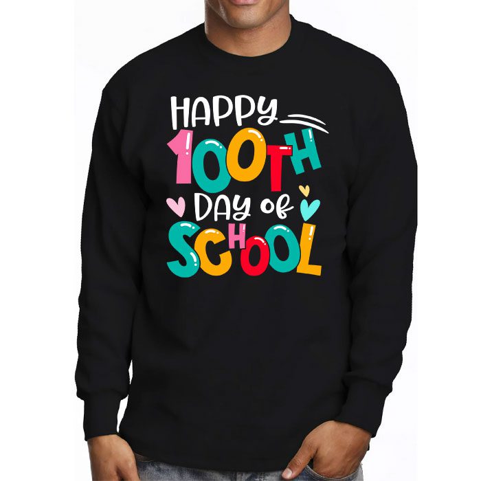 Happy-100-Days-Of-School-Funny-Teacher-Women-Kids-Gifts-Longsleeve-Tee-3 Happy 100 Days Of School Funny Teacher Women Kids Gifts Longsleeve Tee 3 3