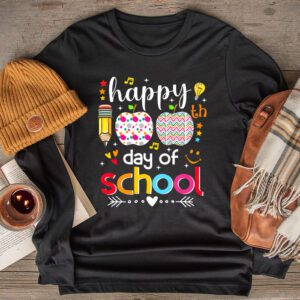 Happy 100 Days Of School Funny Teacher Women Kids Gifts Longsleeve Tee