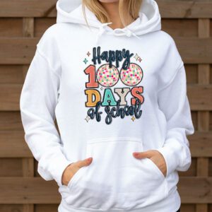 Happy 100 Days Of School Retro Disco 100th Day of School Hoodie 1 2