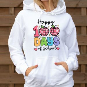 Happy 100 Days Of School Retro Disco 100th Day of School Hoodie 1 3