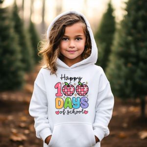 Happy 100 Days Of School Retro Disco 100th Day of School Hoodie 2 3