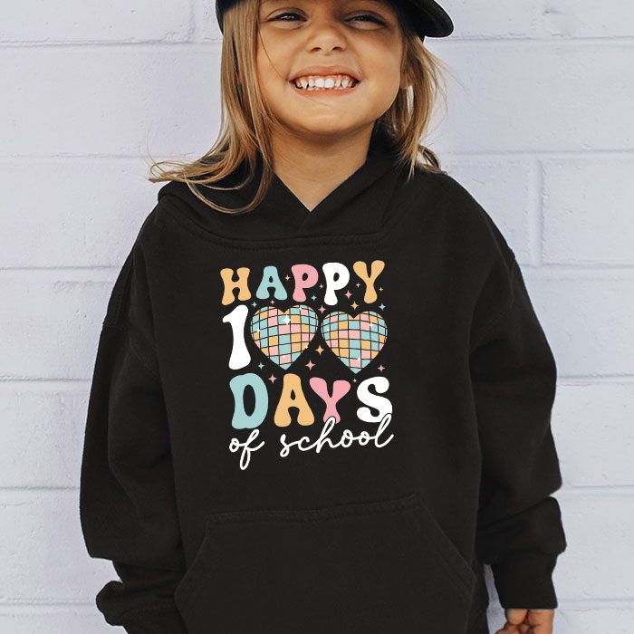 Happy-100-Days-Of-School-Retro-Disco-100th-Day-of-School-Hoodie-3 Happy 100 Days Of School Retro Disco 100th Day of School Hoodie 3 4