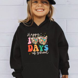 Happy 100 Days Of School Retro Disco 100th Day of School Hoodie 3 5