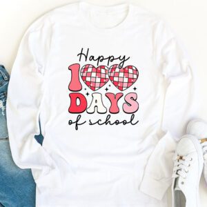 Happy 100 Days Of School Retro Disco 100th Day of School Longsleeve Tee 1