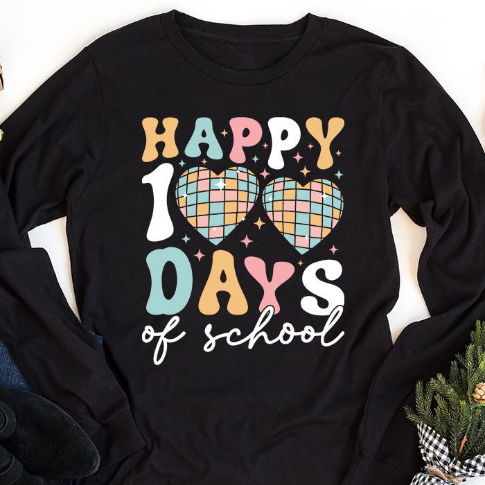 Happy-100-Days-Of-School-Retro-Disco-100th-Day-of-School-Longsleeve-Tee-1 Happy 100 Days Of School Retro Disco 100th Day of School Longsleeve Tee 1 4