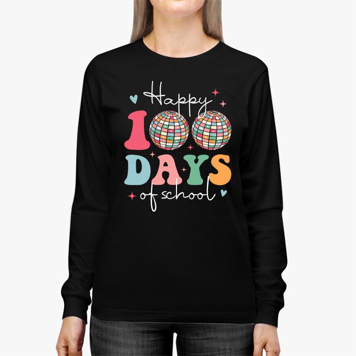 Happy-100-Days-Of-School-Retro-Disco-100th-Day-of-School-Longsleeve-Tee-2 Happy 100 Days Of School Retro Disco 100th Day of School Longsleeve Tee 2 1