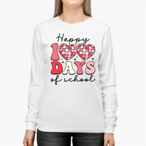 Happy 100 Days Of School Retro Disco 100th Day of School Longsleeve Tee 2