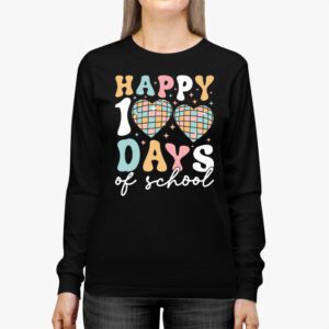 Happy 100 Days Of School Retro Disco 100th Day of School Longsleeve Tee 2 Happy 100 Days Of School Retro Disco 100th Day of School Longsleeve Tee 2 4