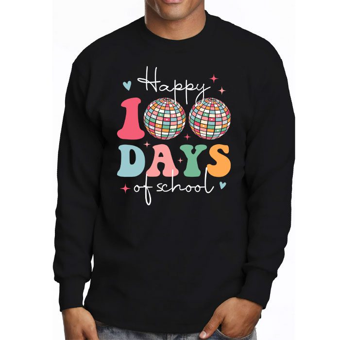 Happy-100-Days-Of-School-Retro-Disco-100th-Day-of-School-Longsleeve-Tee-3 Happy 100 Days Of School Retro Disco 100th Day of School Longsleeve Tee 3 1
