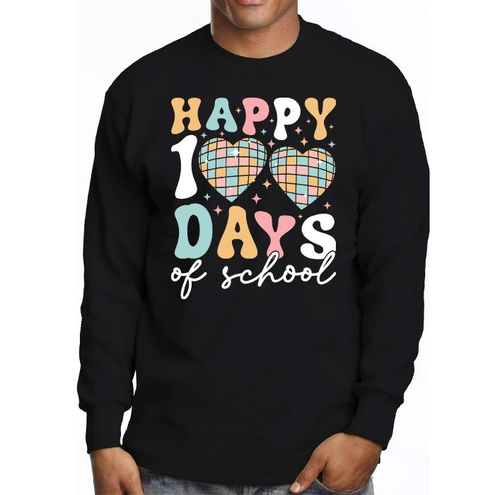 Happy-100-Days-Of-School-Retro-Disco-100th-Day-of-School-Longsleeve-Tee-3 Happy 100 Days Of School Retro Disco 100th Day of School Longsleeve Tee 3 4