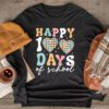 Happy 100 Days Of School Retro Disco 100th Day of School Longsleeve Tee