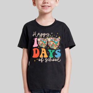 Happy 100 Days Of School Retro Disco 100th Day of School T Shirt 3 5