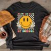 Happy 100 Days Of School Retro Groovy Teacher Student Kids Longsleeve Tee