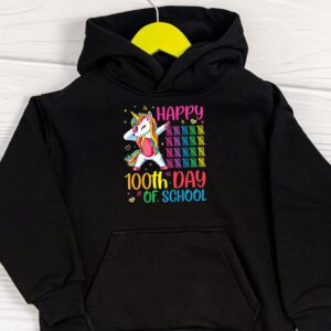 Happy 100th Day Of School Funny Unicorn Student Kids Girls Hoodie 1 Happy 100th Day Of School Funny Unicorn Student Kids Girls Hoodie 1 1