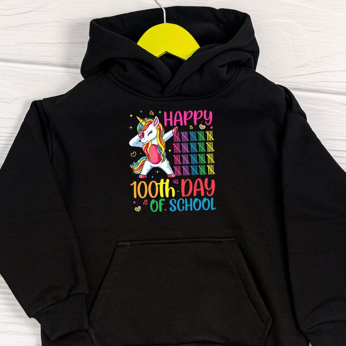 Happy-100th-Day-Of-School-Funny-Unicorn-Student-Kids-Girls-Hoodie-1 Happy 100th Day Of School Funny Unicorn Student Kids Girls Hoodie 1 1