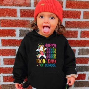 Happy 100th Day Of School Funny Unicorn Student Kids Girls Hoodie 3 Happy 100th Day Of School Funny Unicorn Student Kids Girls Hoodie 3 1