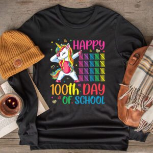 Happy 100th Day Of School Funny Unicorn Student Kids Girls Longsleeve Tee 2 Happy 100th Day Of School Funny Unicorn Student Kids Girls Longsleeve Tee 2 1