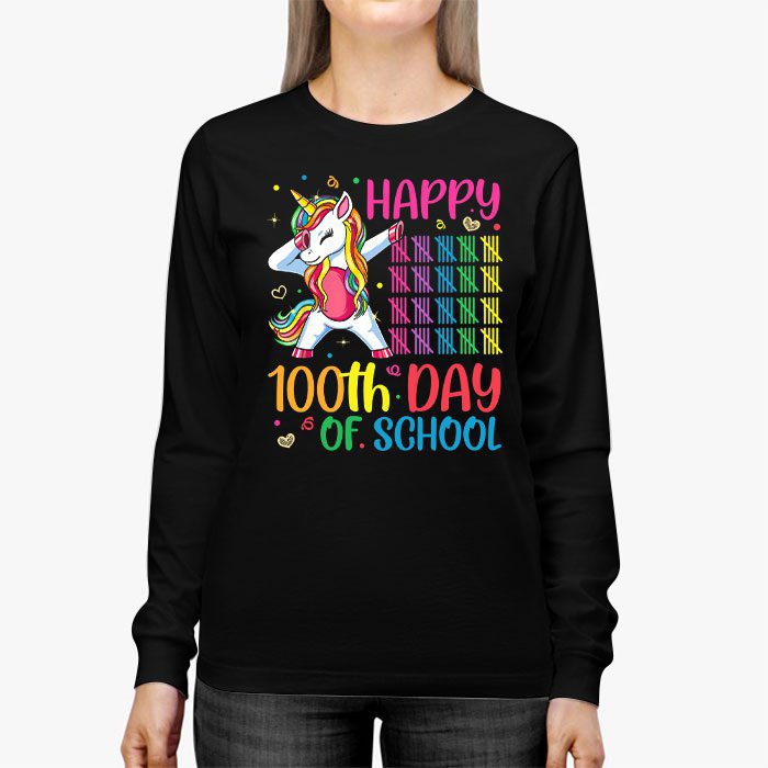 Happy-100th-Day-Of-School-Funny-Unicorn-Student-Kids-Girls-Longsleeve-Tee-3 Happy 100th Day Of School Funny Unicorn Student Kids Girls Longsleeve Tee 3 1