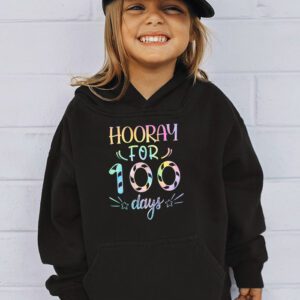 Happy 100th Day Of School Hooray For 100 Days Teachers Kids Hoodie 3 1