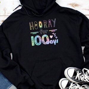 Happy 100th Day Of School Hooray For 100 Days Teachers Kids Hoodie