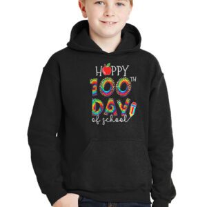 Happy 100th Day Of School Leopard print teacher student Hoodie 2